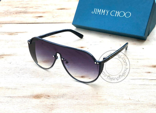 Branded Purple shade Color Glass Men's Women's Sunglass For Man Woman or Girl JC-301 Black Stick Frame Gift Sunglass