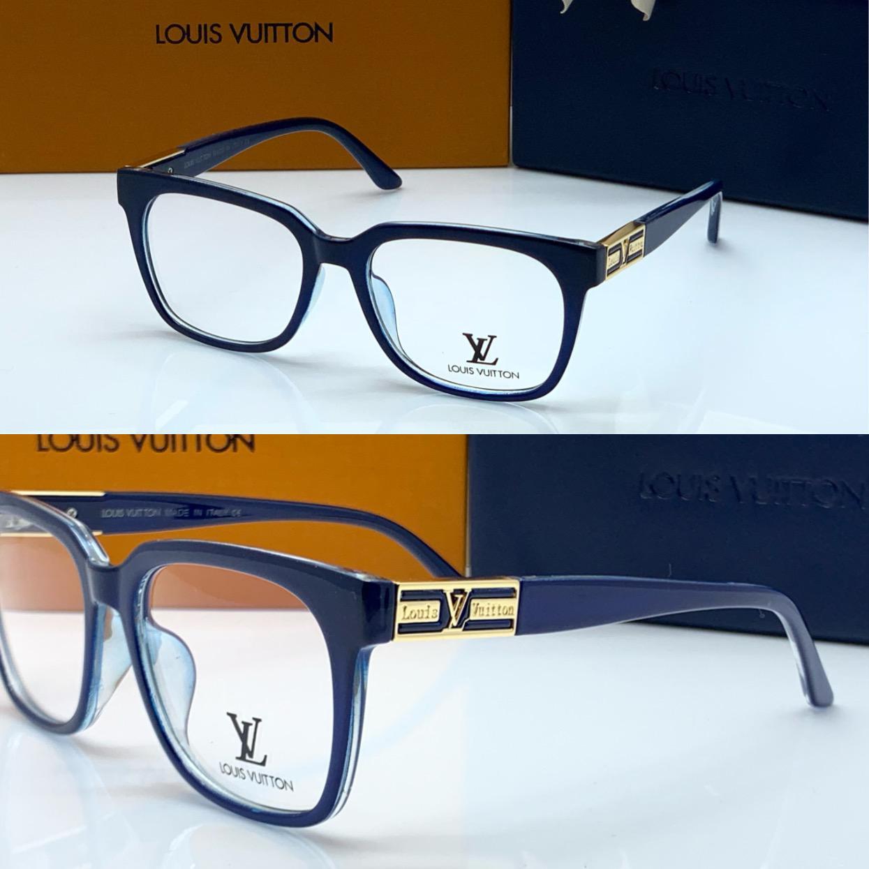 Transparent Glass Men's Women's Sunglass For Man Woman Or Girl Lv-186 Design Blue Stick Gift Sunglass