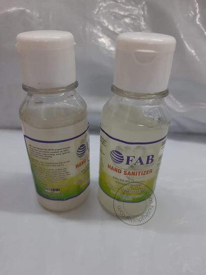 FAB HAND SANITIZER For Protection Skin Care Alcohol Based Killed 99.99 Germs Hand Rub 100ML SAN-Pack Of 10