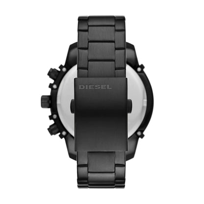 Diesel Chronograph Griffed Black Dial Stainless Steel Men's Steel With Color Glass Watch For Men DZ-8012