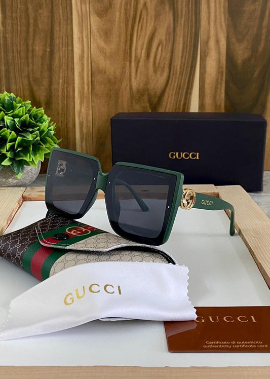 Black Black Sunglass Multi Color Frame for Men Women's or Girl GU-4354 Green Stick Frame Gift Sunglass