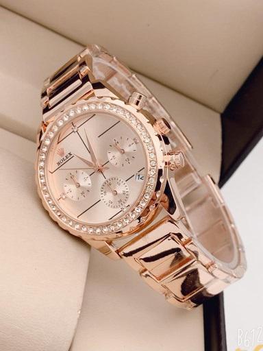 Rose Gold Watch For Women and Girls Gift_rlx-1062