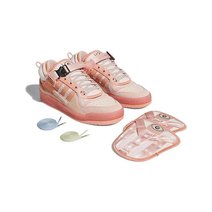 BAD BUNNY X ADIDAS FORUM LOW "PINK EASTER EGG"-GW0265 ( Included All The Accessories )