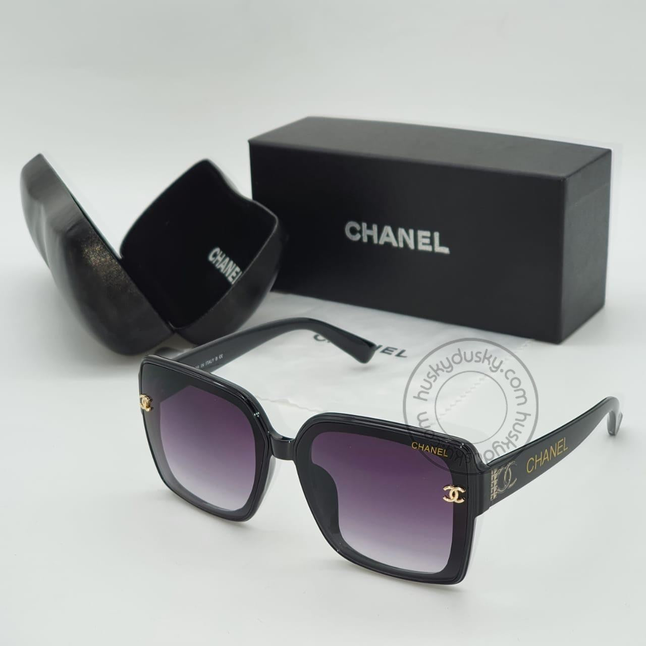 Purple Shade Glass Women's Sunglass for Woman or Girl CHA-20 Black Frame Gift Sunglass