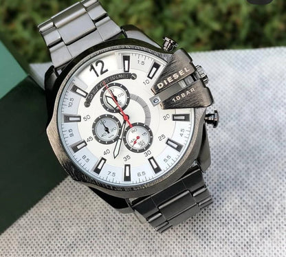 Diesel Chronograph Men's Watch For Man White Dial Good For Man Gift - DZ-4478