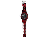 Casio G-Shock Analog Digital Black Army Dial Resin Red Army Strap Gents Wrist Watch-Best Gift GA-100CM-4ADR