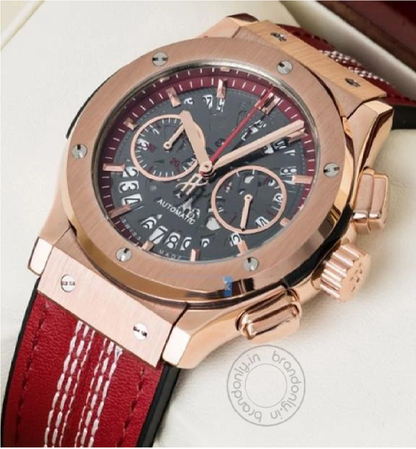 Hublot Icc Chronograph Men's Watch For Man Red Cricket Special Edition Big Bang Fusion Hb-Red-Icc