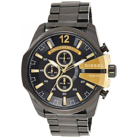 Diesel Mega Chief Chronograph Black Dial Men's Watch for man DZ4338 Gift