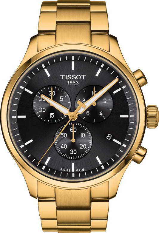 Tissot T-Sport Men's 45mm Gold PVD Quartz Chronograph Watch TS-T116.617.33.051.00