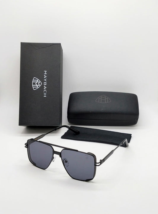 Heavy Quality New stylish full black square frame sunglasses for men's MB-1004