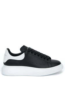 Alexander Mcqueen Shoes - Oversized Leather Sneakers - Women Man- Leather/Leather/Rubber Black