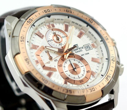 Casio Edifice Chronograph White Dial Men's Watch EFR 539L 7A5VUDF