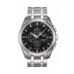 Tissot Silver Black Chronograph New Stylish Branded Men's Watch For Man Men jacket for man TS-2183