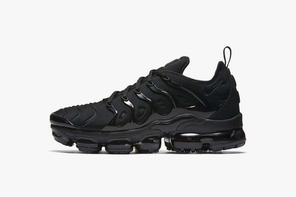 Nike Air VaporMax Plus Triple Black Dark Grey Shoes For Men And Boys 924453-004