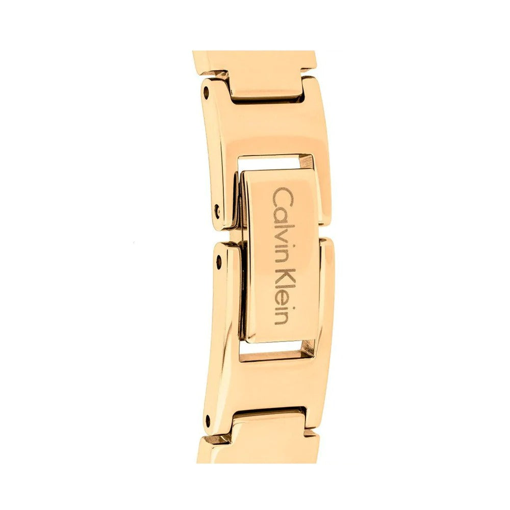 Qurtz Movement Drift Gold Watch And Stainless Steel Gold Strap White Dial Braclet Watch for Women's or Girls_ CK-K6S2N119