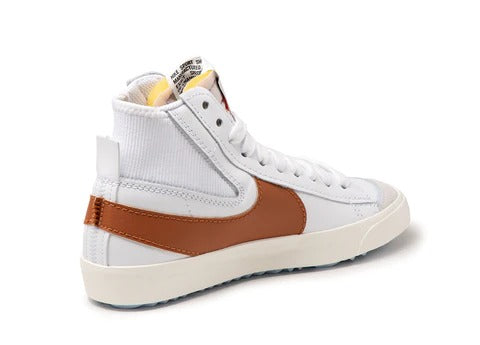 Nike Blazer Mid '77 Jumbo Shoes White Dark Russet DD3111-101 Men's Multi Size