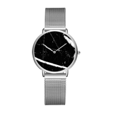 Black Silver Luxury Women Watch