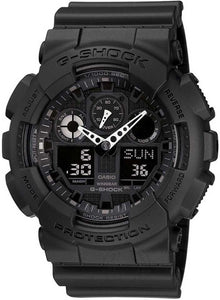 Casio G-Shock Analog-Digital Black Dial Men's Watch for Man Sports Gshock - GA-100-1A1DR (G270) Gift