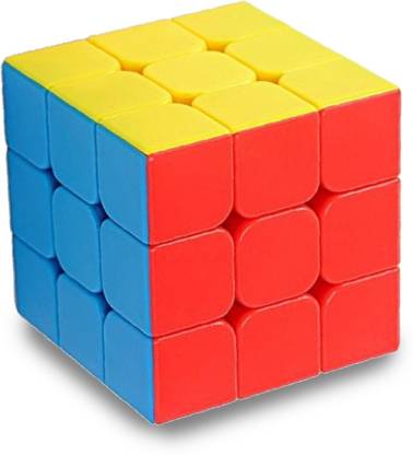 High Speed Stickerless 3x3 Magic Cube Puzzle Game Toy  (1 Pieces)