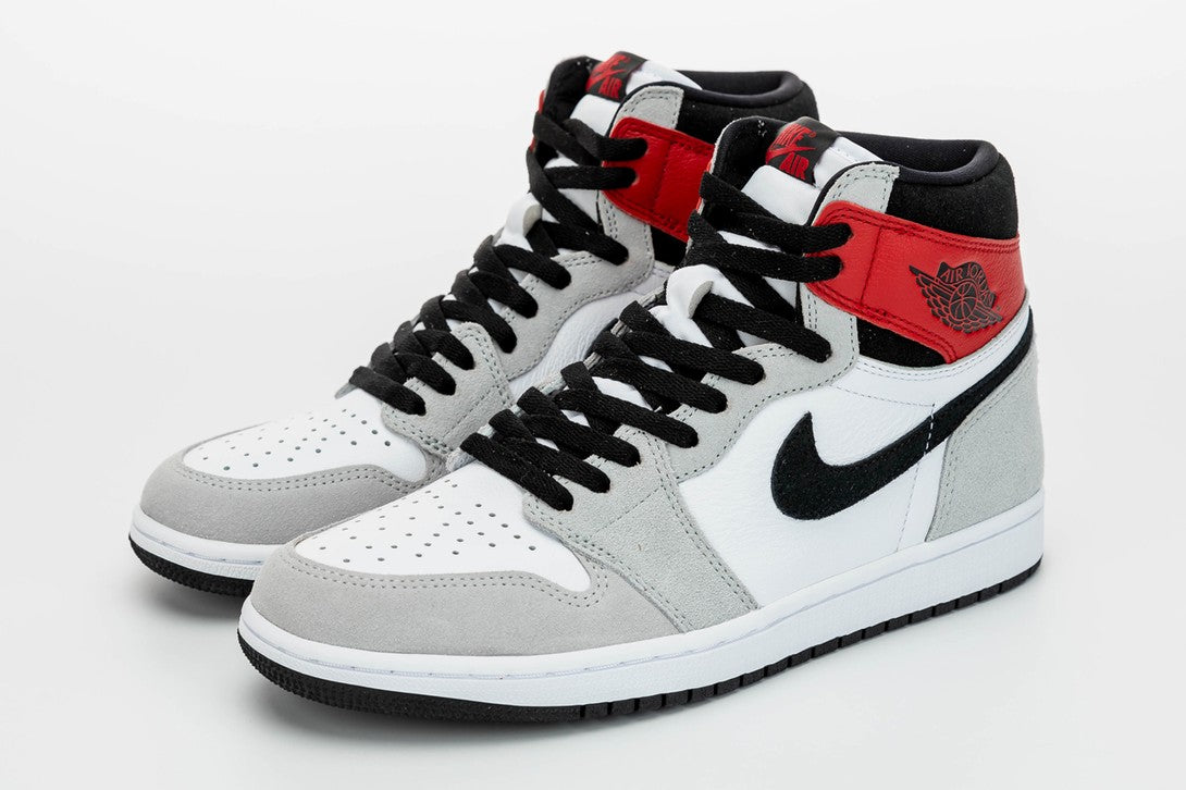Air Jordan 1 High Light Smoke Grey Shoes For Men And Boys 555088-126