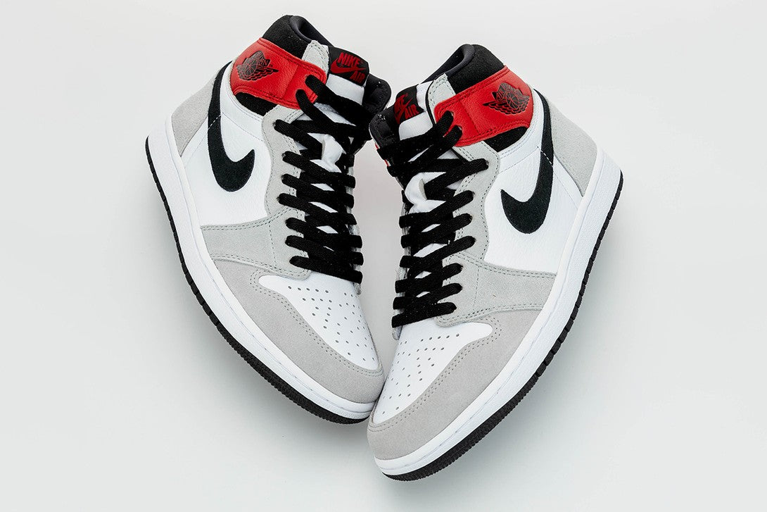 Air Jordan 1 High Light Smoke Grey Shoes For Men And Boys 555088-126