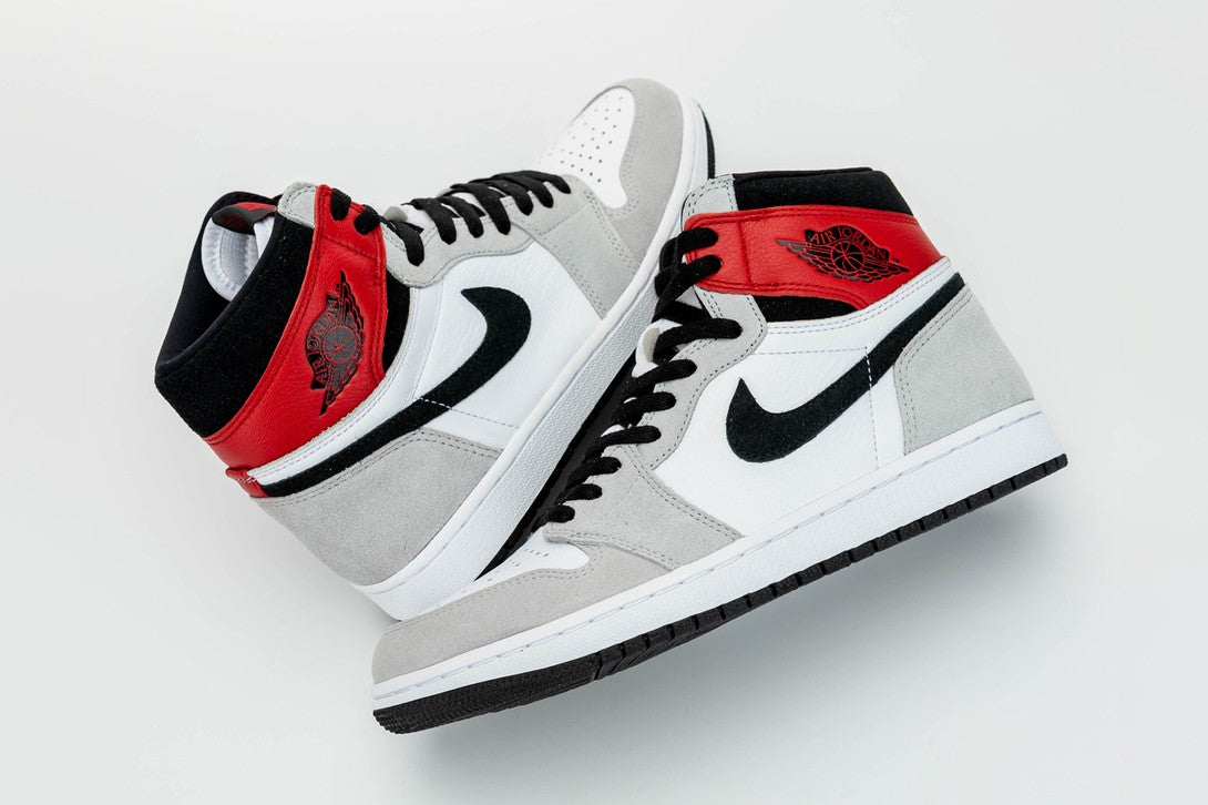 Air Jordan 1 High Light Smoke Grey Shoes For Men And Boys 555088-126