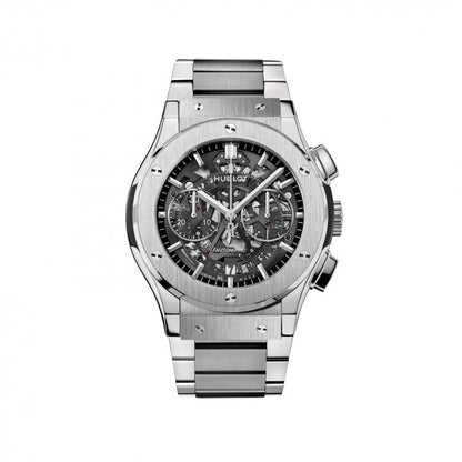 Hublot Classic Fusion Titanium Silver Strap Chronograph Men's Watch Hublot 525.NX.0170.NX For Man-Best Gift