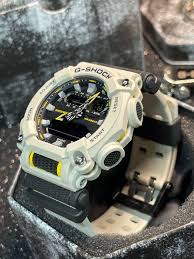 Casio G-Shock Hidden Coast Analog Digital Mineral Glass Watch GA-900HC-5A White Resin Band Men Sports Watch