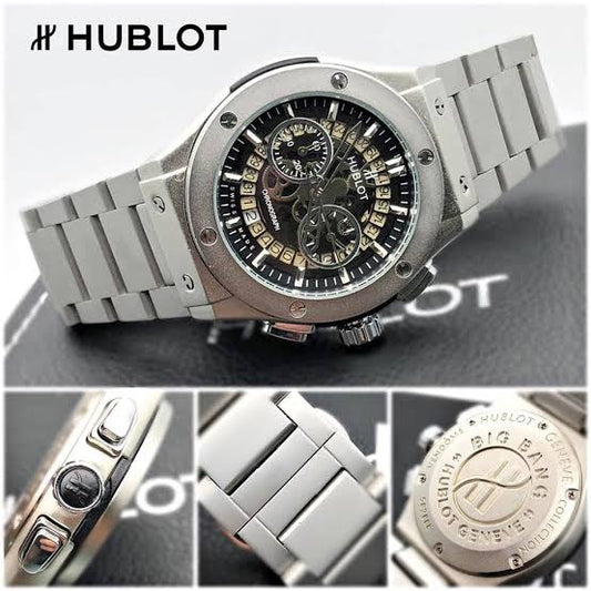 Hublot Classic Fusion Titanium Silver Strap Chronograph Men's Watch Hublot 525.NX.0170.NX For Man-Best Gift