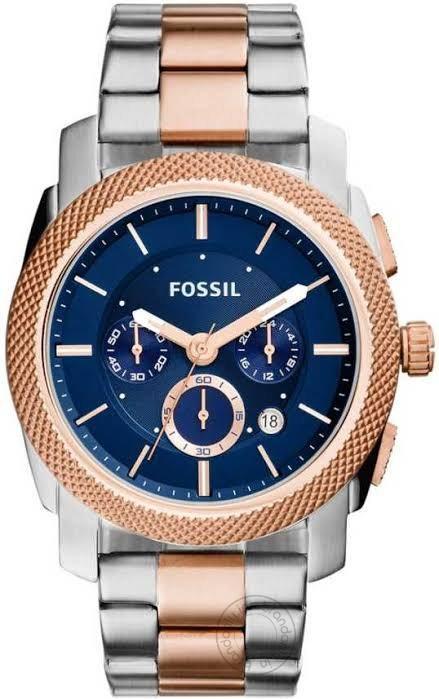 Fossil Fs5037 Chornograph Blue Stainless Steel Multicolor Strap Machine Men's Watch For Man Festive Sale