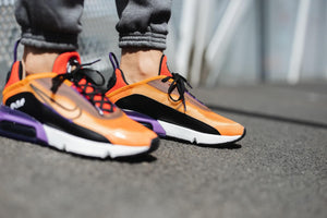 Nike Men Air Max 2090 (Magma Orange / Black-Eggplant-Habanero Red) AirMax Shoes For Men BV9977-800