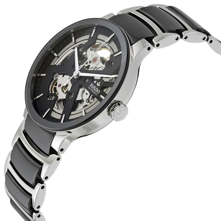 Rado Centrix Skeleton 38Mm Automatic Open Heart Silver Men's Watch For Man Gift R-30178152