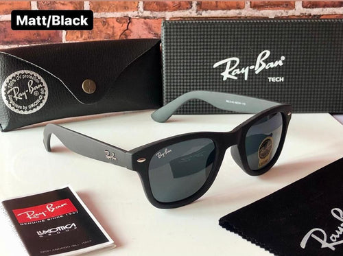 Brand New stylish Men's And Women's Sunglass Heavy Quality Matt Black Frame Color RB-SUN-01