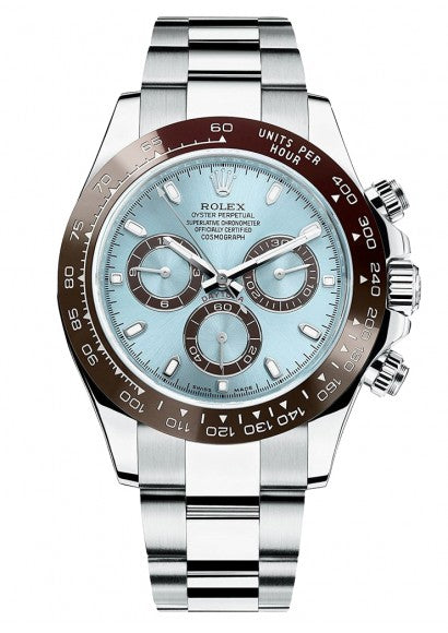 ROLEX Chronograph Daytona Automatic Silver Blue Metal Mens Watch for Man ROLEX-BLUE-DIAL-QTZ