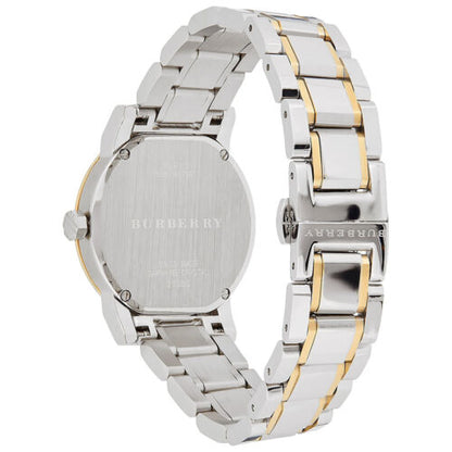 Women's BU-9042 Heritage Silver-plated With Gold Case Dated Stainless Steel Swiss Rare 35mm Women Wrist Watch