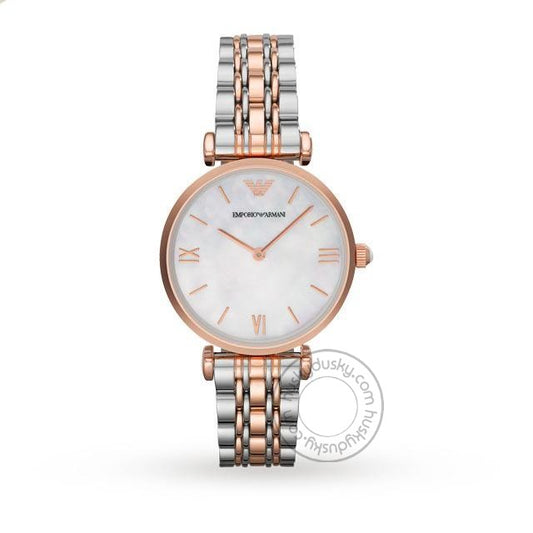 Watch AR1683 Silver Dial Gold Silver Strap For Women-Best gift