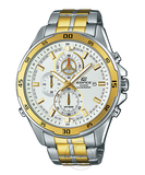 Casio Edifice EFR-547SG-7A9 Illuminator Metal Chronograph Gold Color White Dial Men's Watch