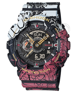 Casio G-Shock Analog Digital Adopts red, black and white Belt Men's Watch For ManGA-110JOP-1A4 Sports Multi Color Dial Day And Date Gift Watch