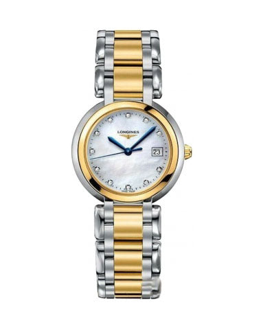 Longines Women Watch Heavy Quality Japan Movement With Golden And Silver Belt And White Dial LGN-001